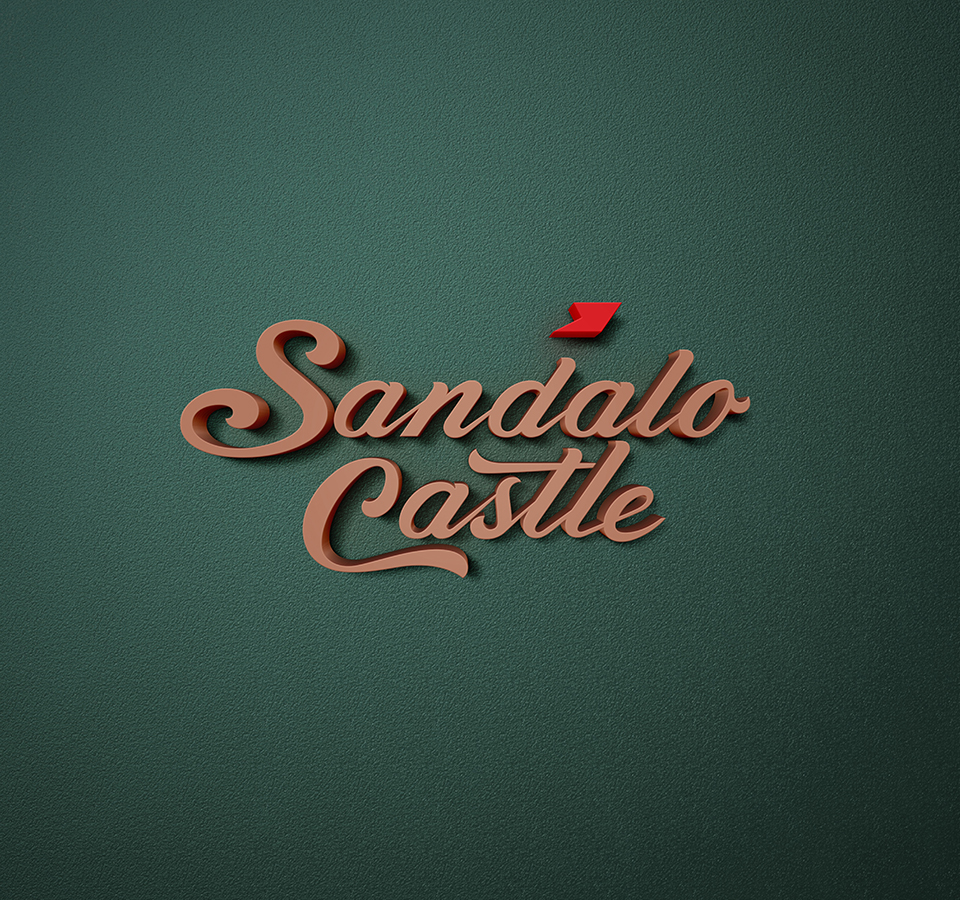 Sandalo Castle resort Nilgiri branding: Logo design 3D