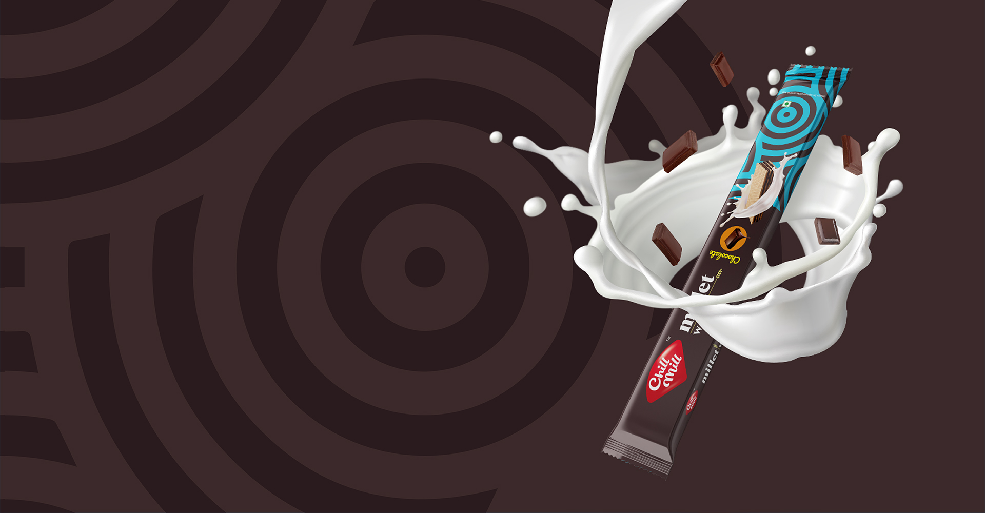 Chill Mill millet wafer chocolate bar with milk splash – healthy and delicious snack innovation