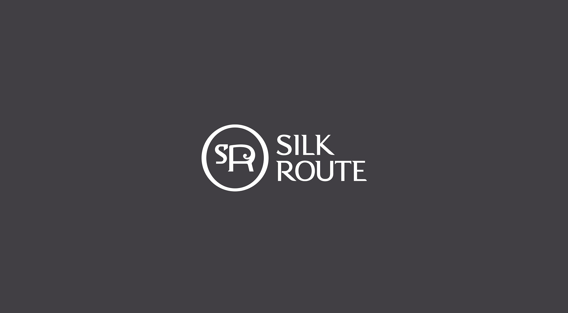 Logo for Silk Route Escapes, an experiential travel outfitter based in New York and India. The logo features a stylized SR monogram inside a circle with the words SILK ROUTE next to it.